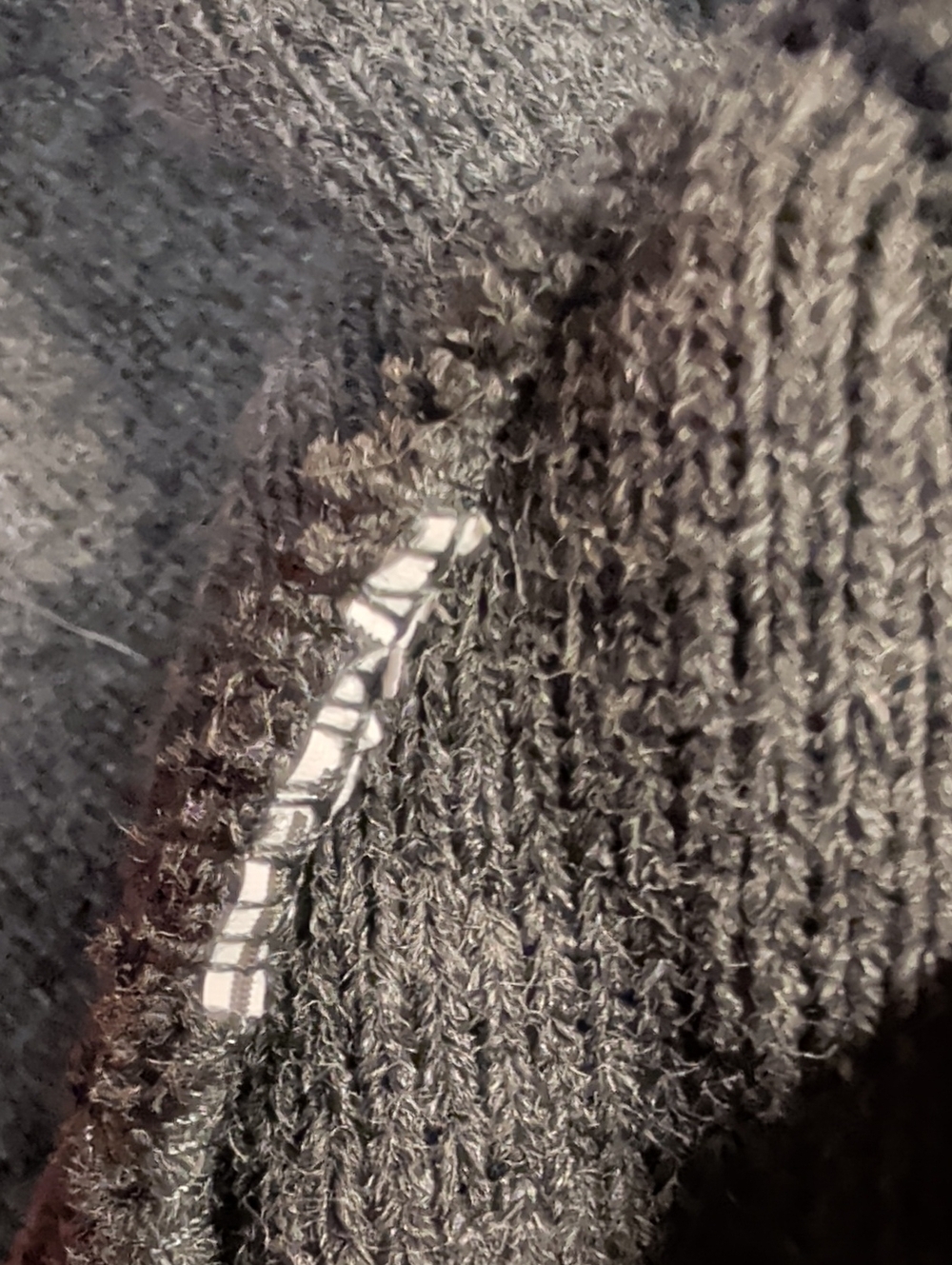Carhartt® A18 Ribbed Knit Beanie, Unisex Poodle Beanie, Charcoal Heather - Picture 4 of 4